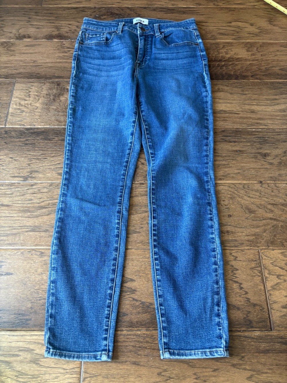 pistola Classic High-Rise Skinny Jeans in Blue Wash - Picture 2 of 6